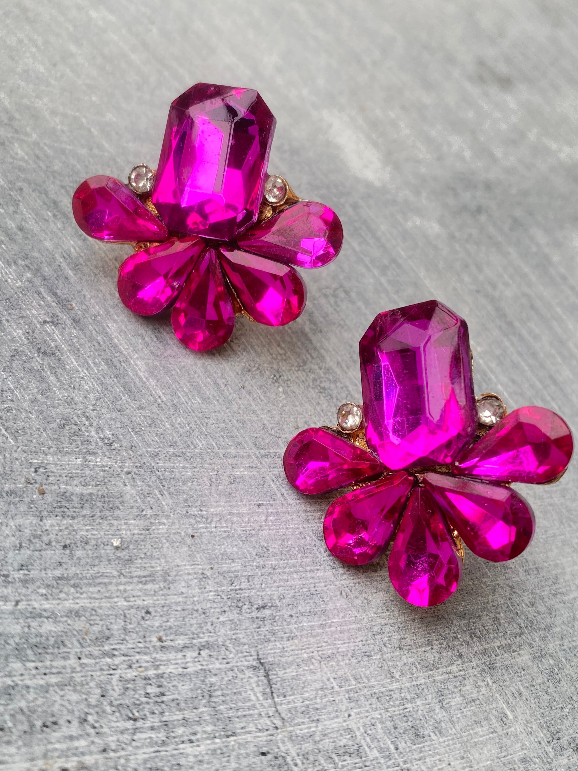 Chunky Pink Earrings - Layla