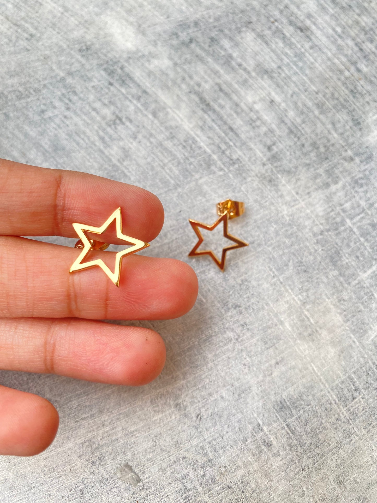 Golden Star Studs - Layla