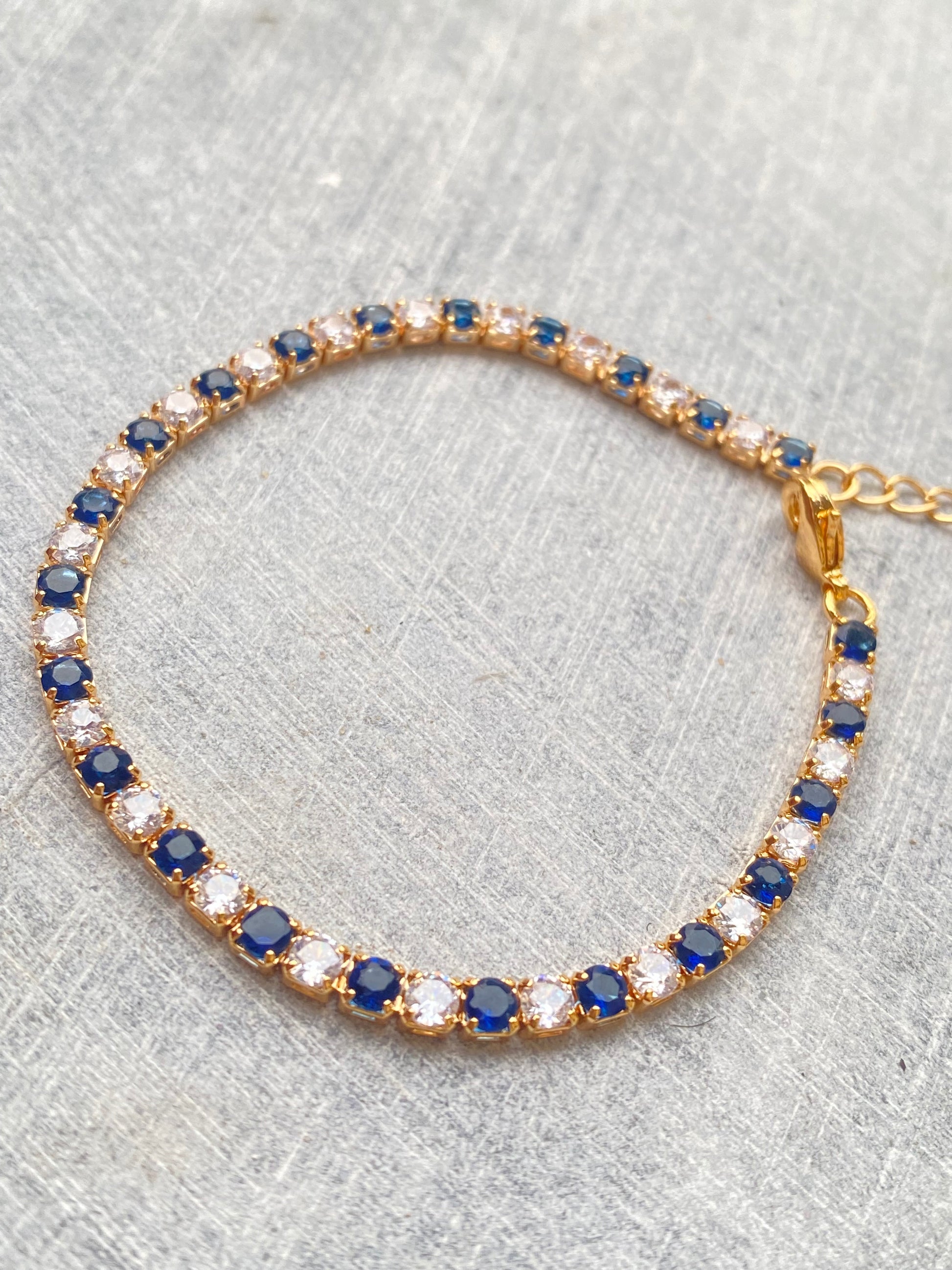 Sapphire White Bracelet - Layla