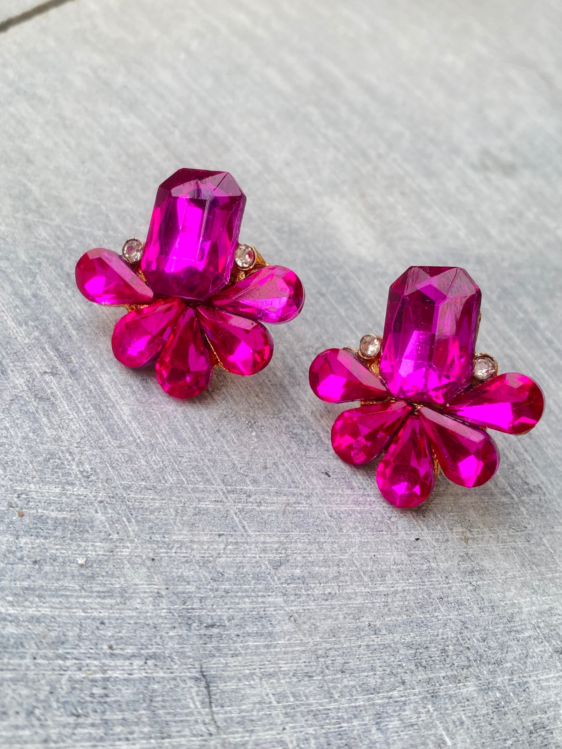 Chunky Pink Earrings - Layla