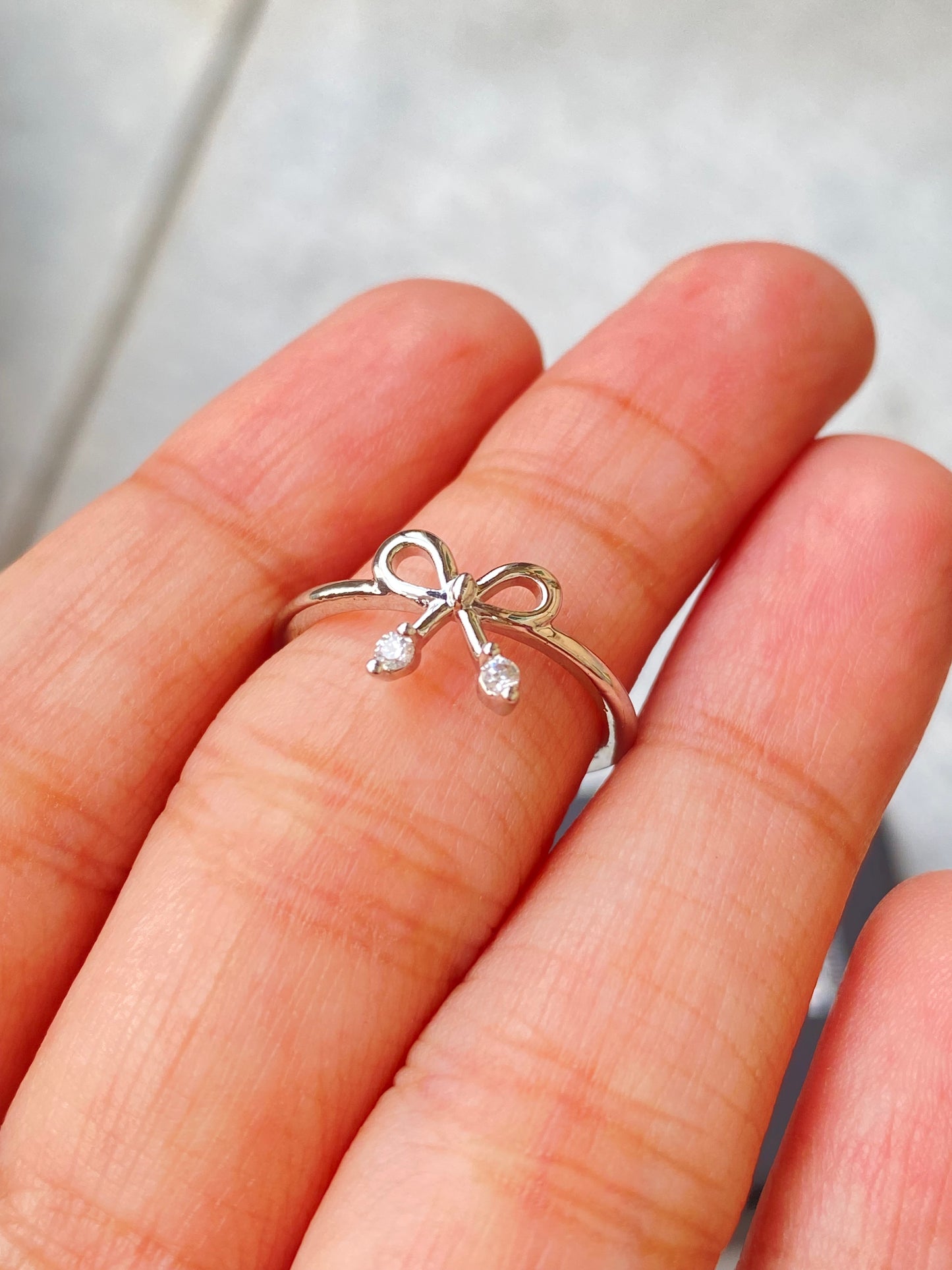 Bow Silver Ring - Layla