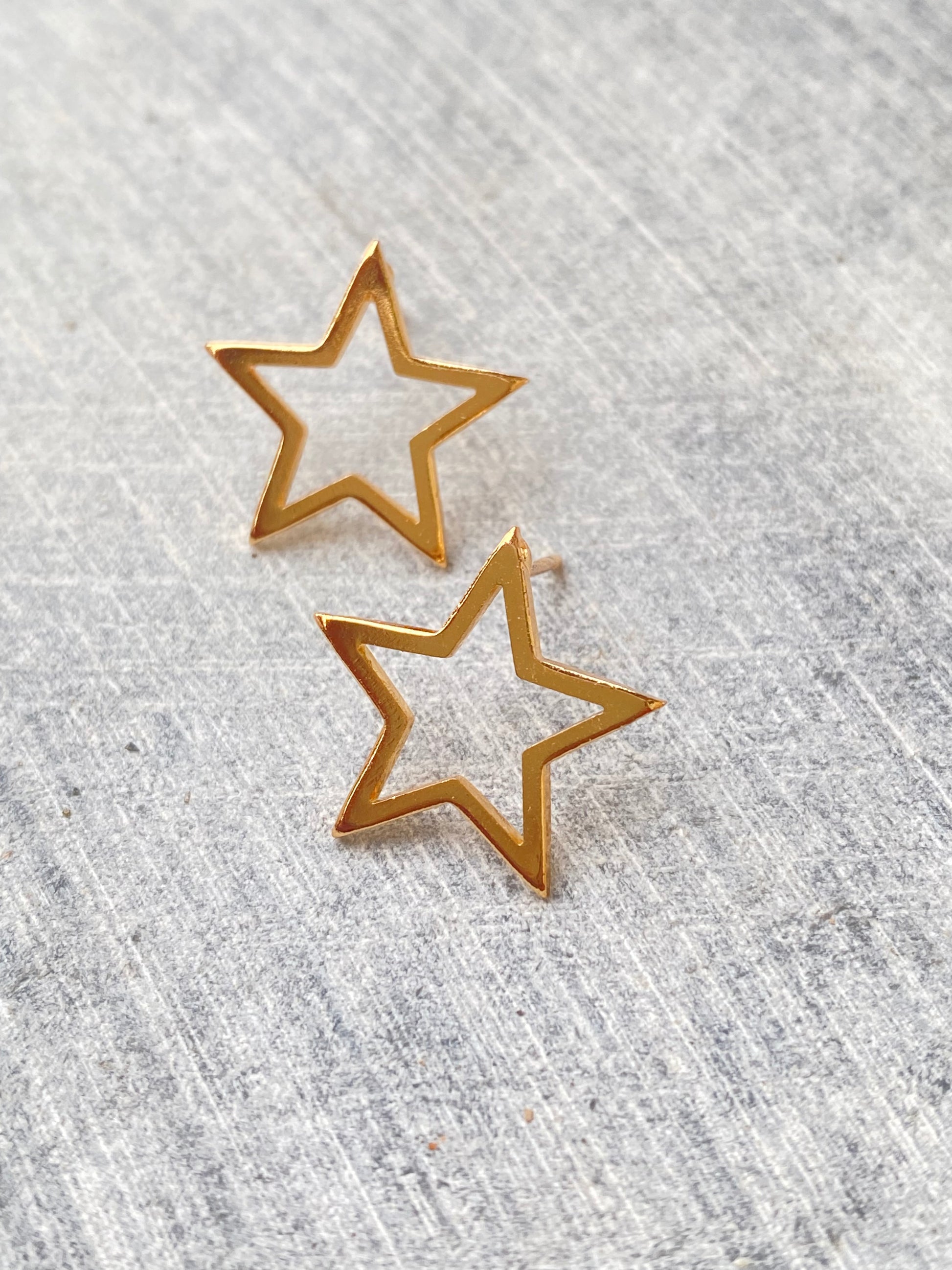 Golden Star Studs - Layla