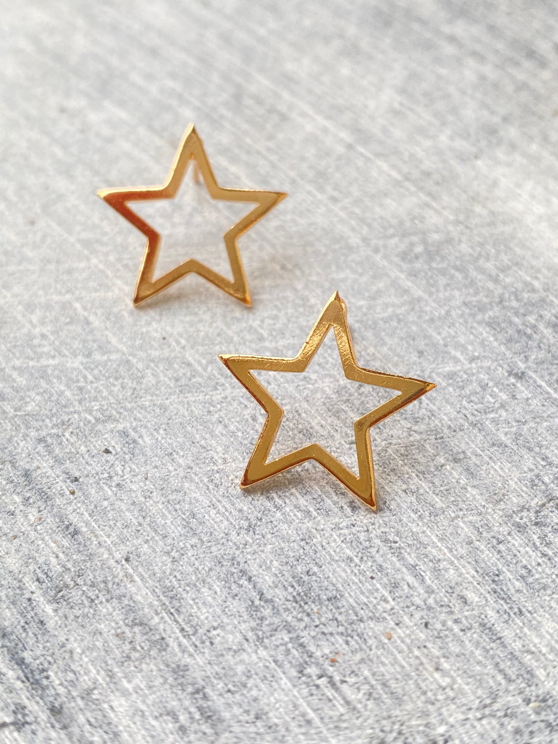 Golden Star Studs - Layla