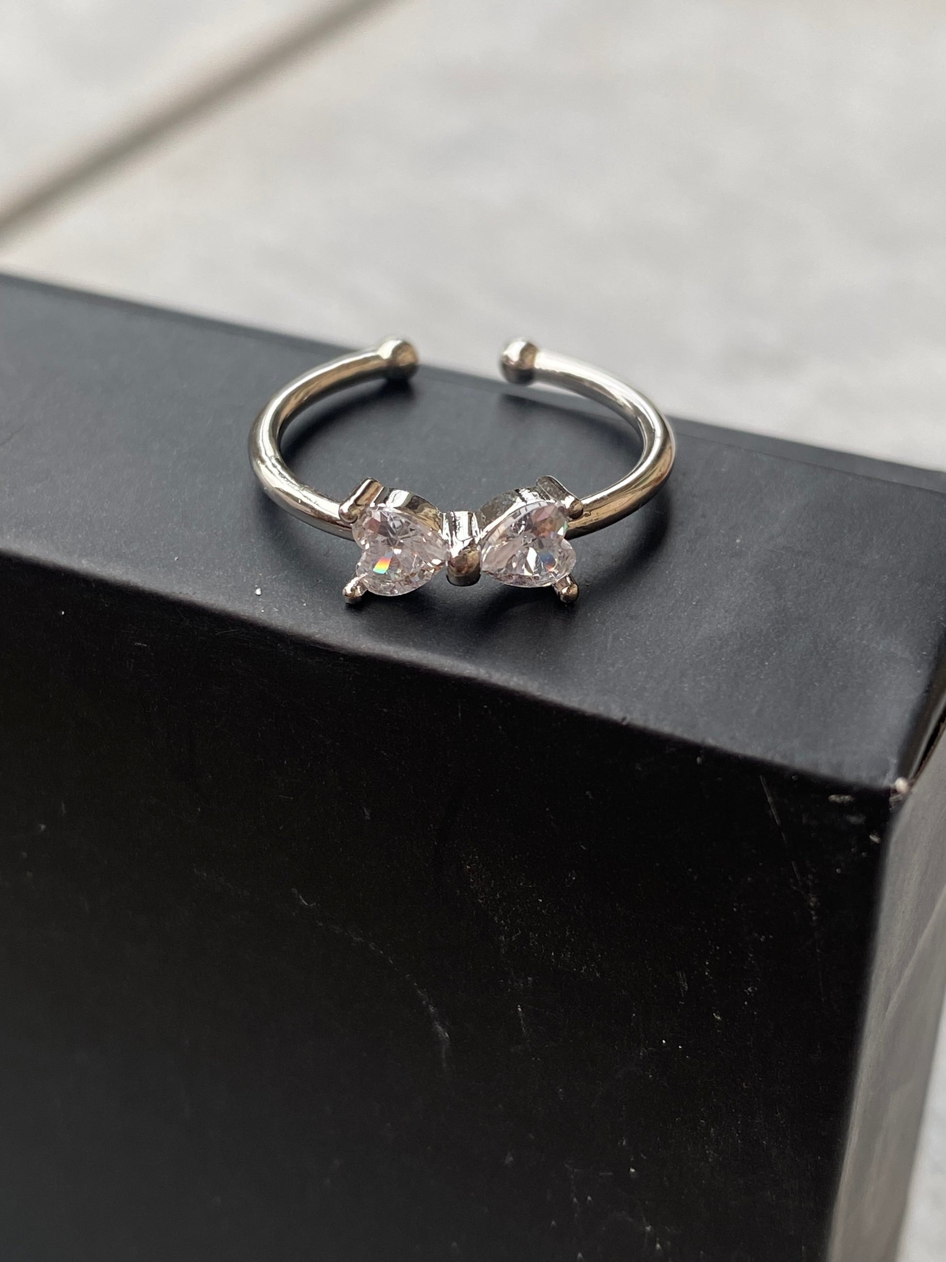 Bow Satinless steel Ring - Layla