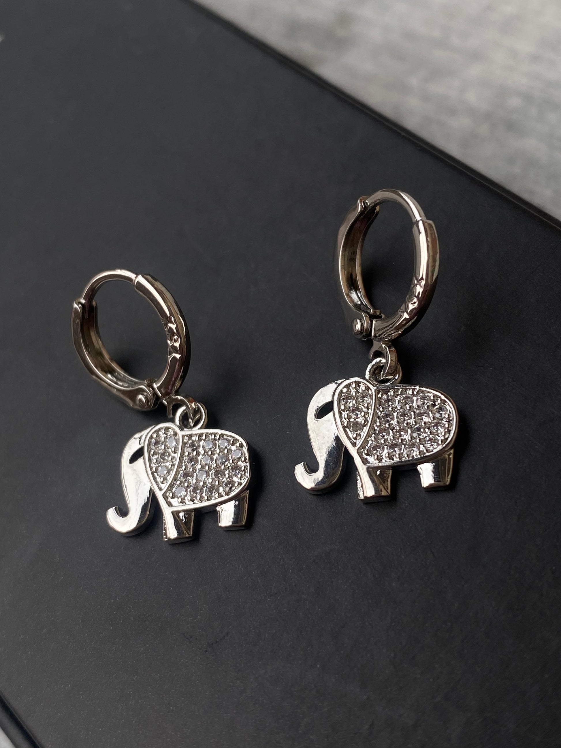 Mini Elephant Earrings - Layla