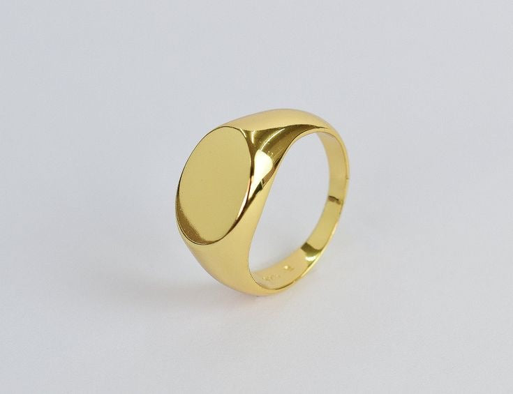 Golden Stainless Steel Ring - Layla