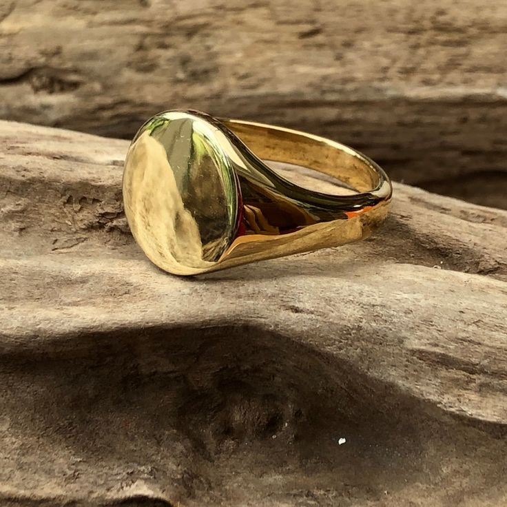 Golden Stainless Steel Ring - Layla