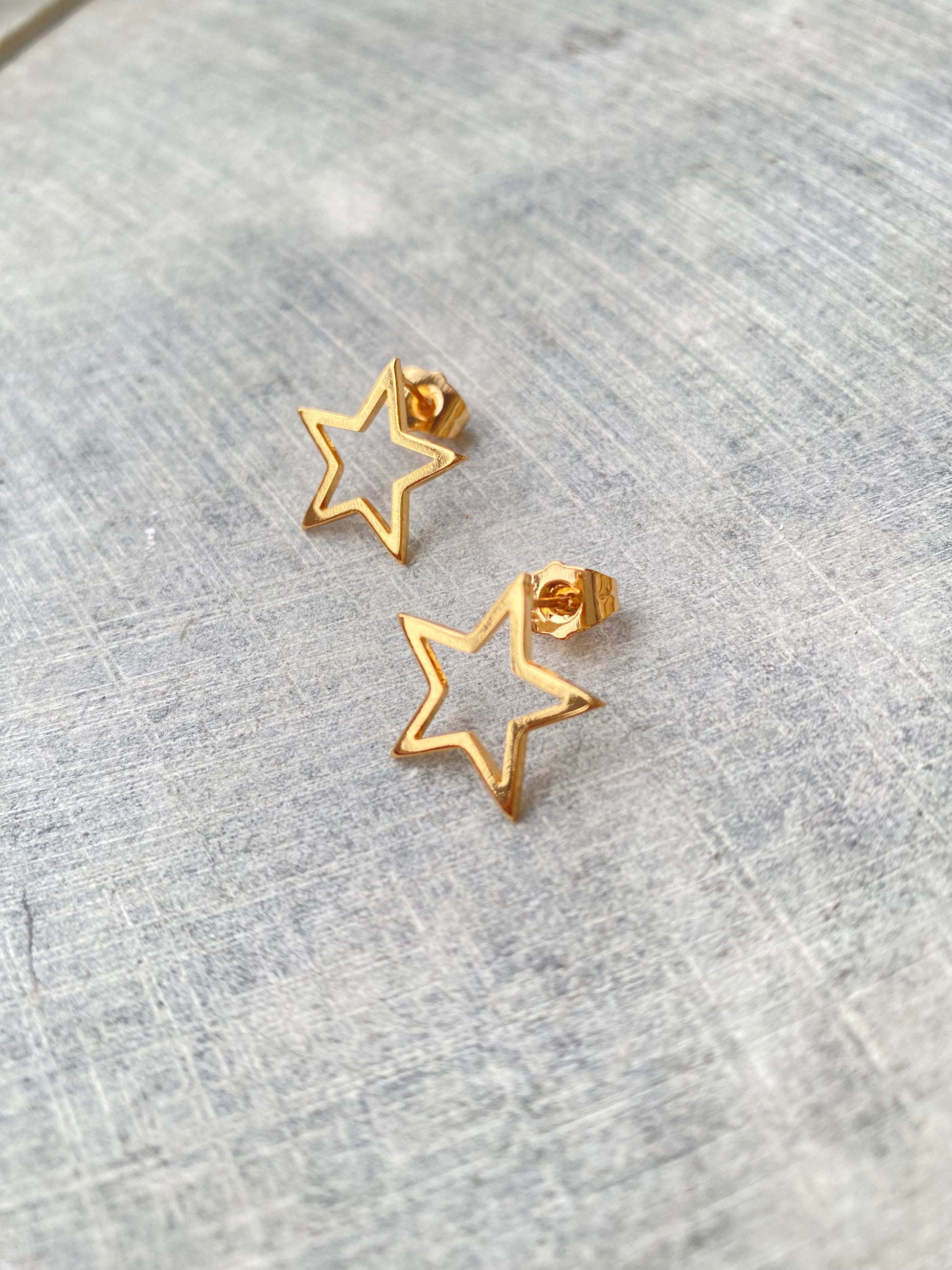 Golden Star Studs - Layla