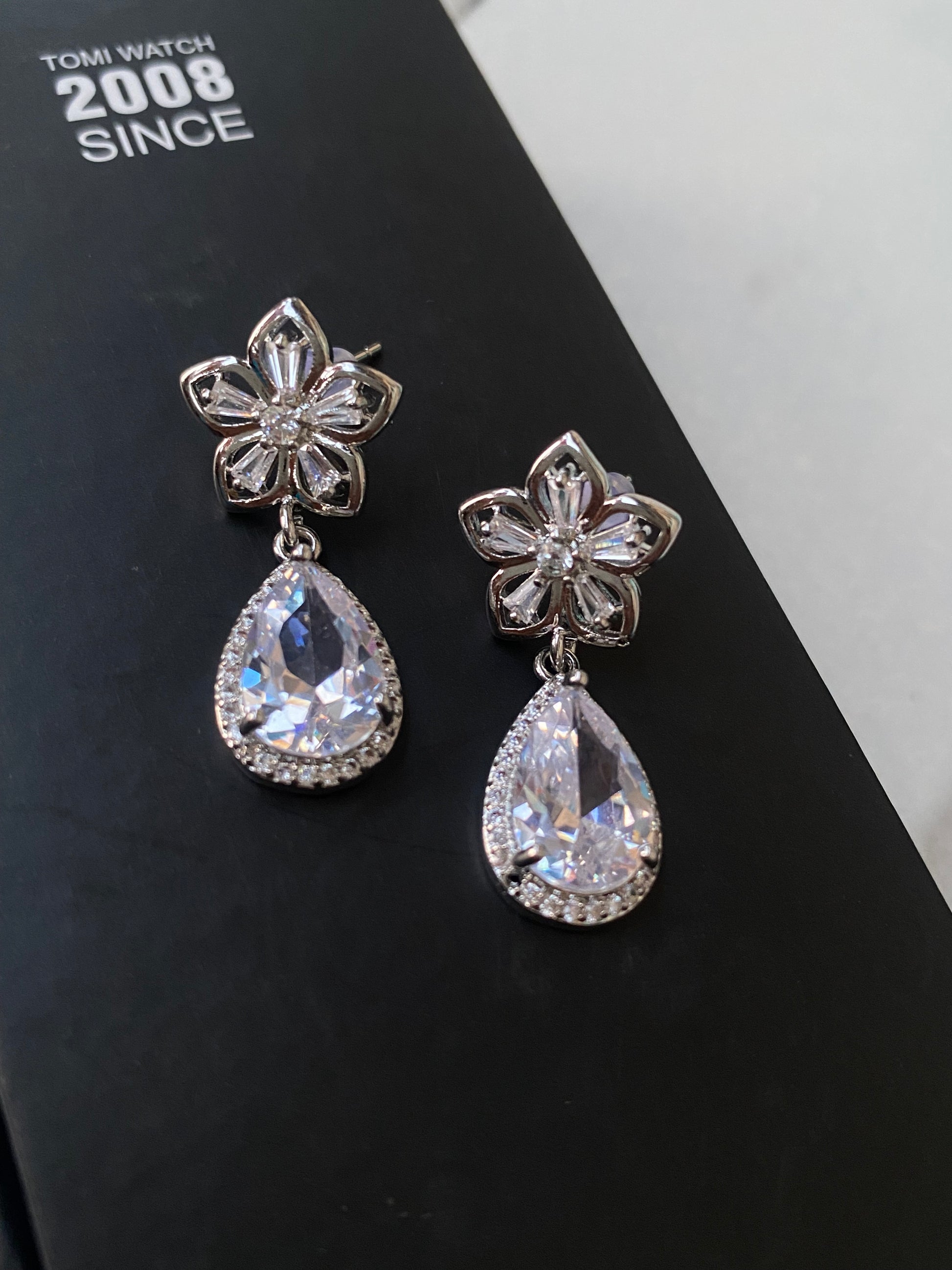 Silver Drop earrings - Layla