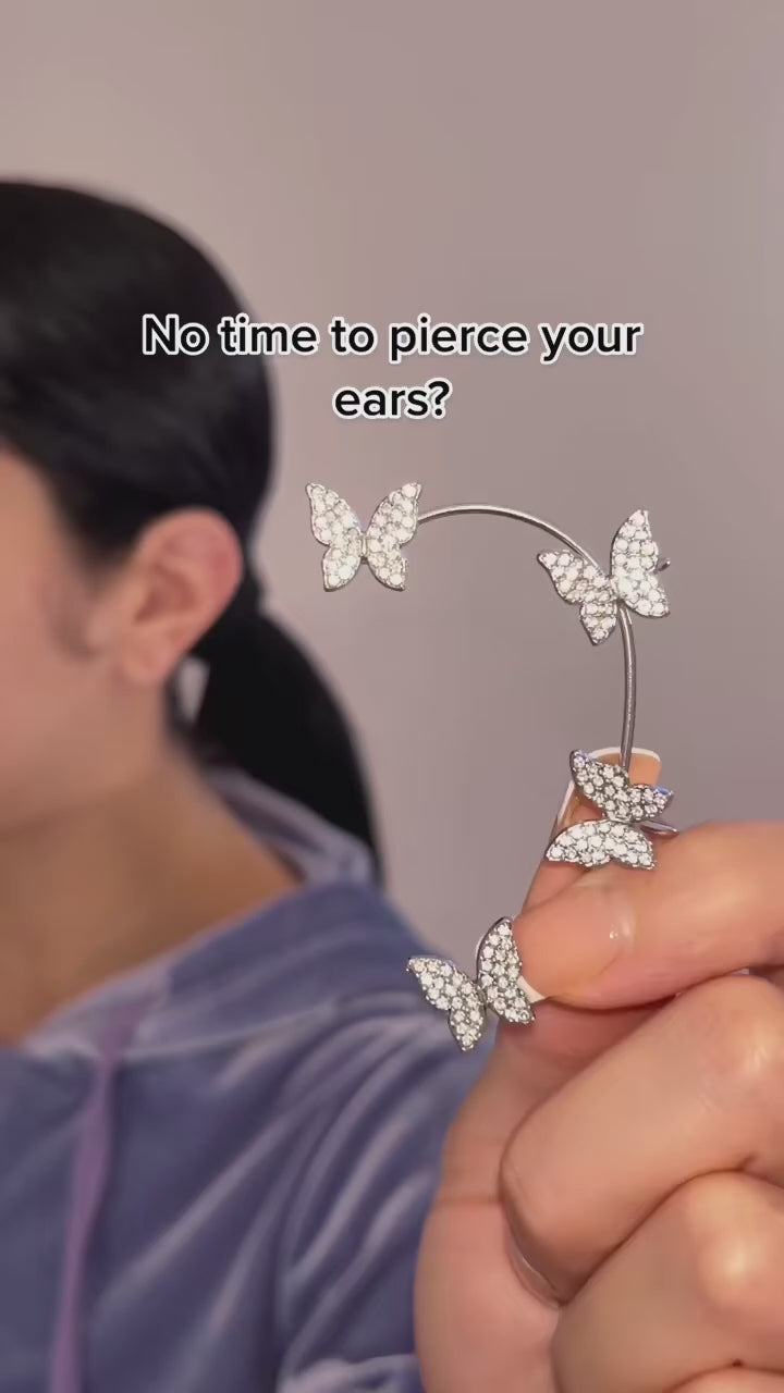 Butterfly Ear cuff - no piercing 